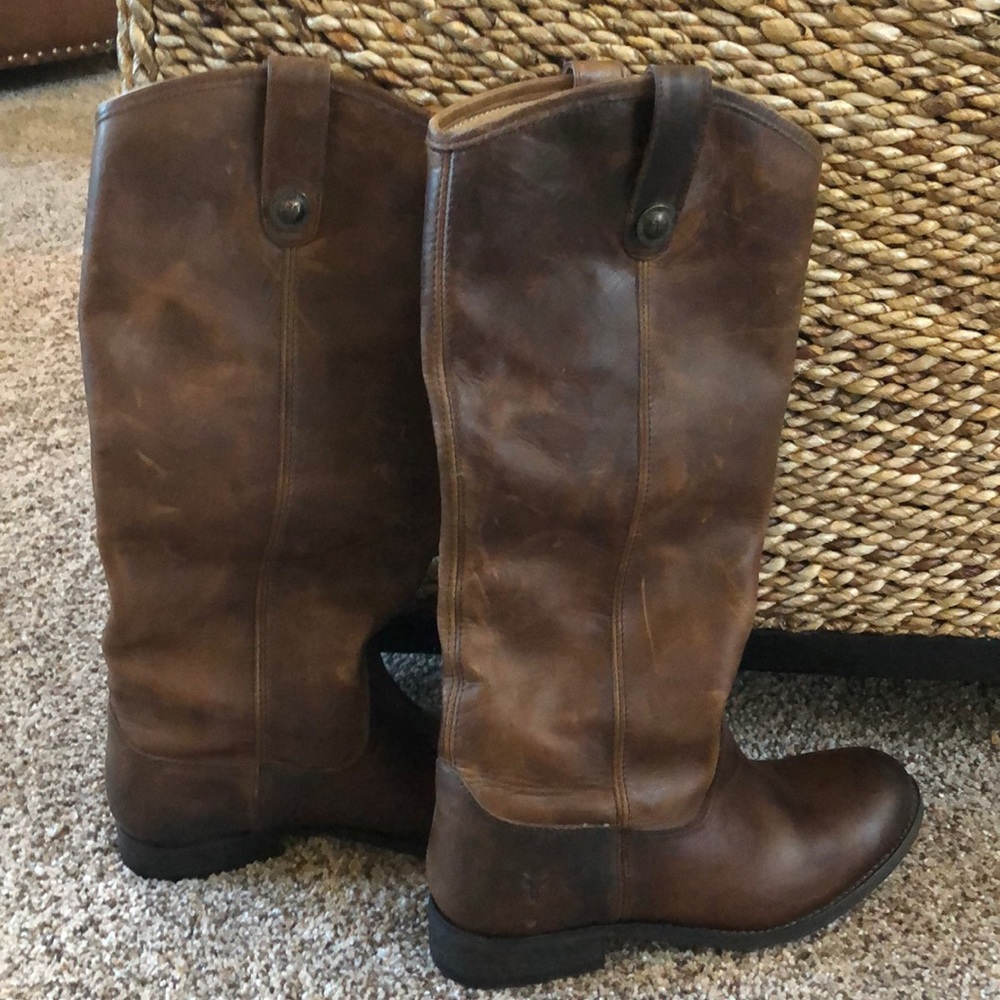 Frye Boots! Brown gorgeous leather and only wore for 2 hours!